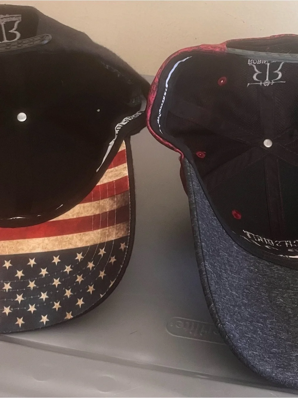 2 robin ruth snapback hat bundle usa flag brim america surf cancun beach
